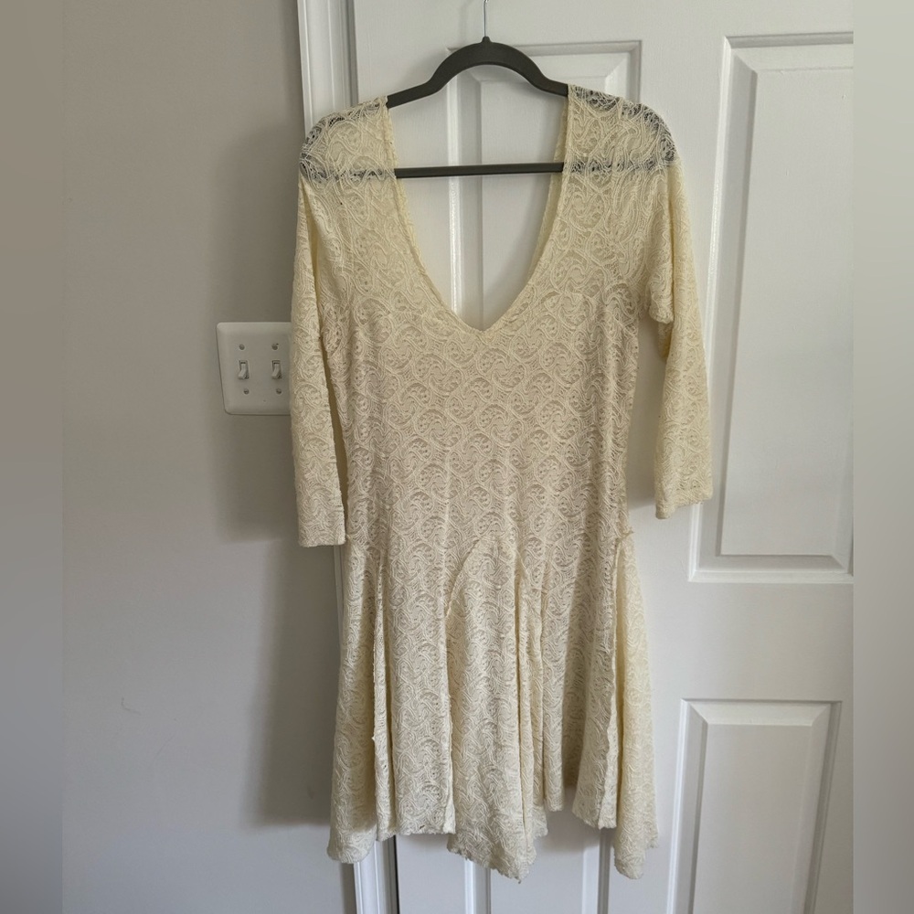Free People White lace dress